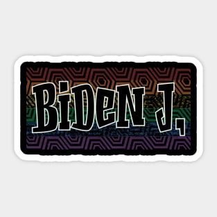 LGBTQ PATTERN AMERICA JOE BIDEN Sticker